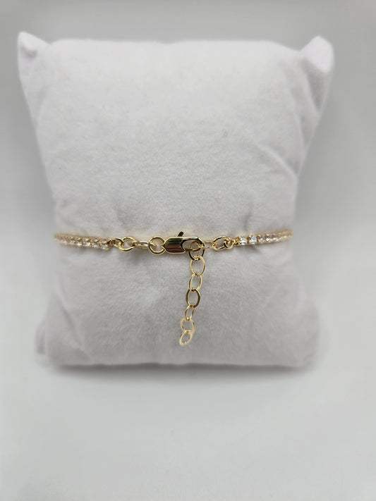 18K Gold Filled Tennis Bracelet