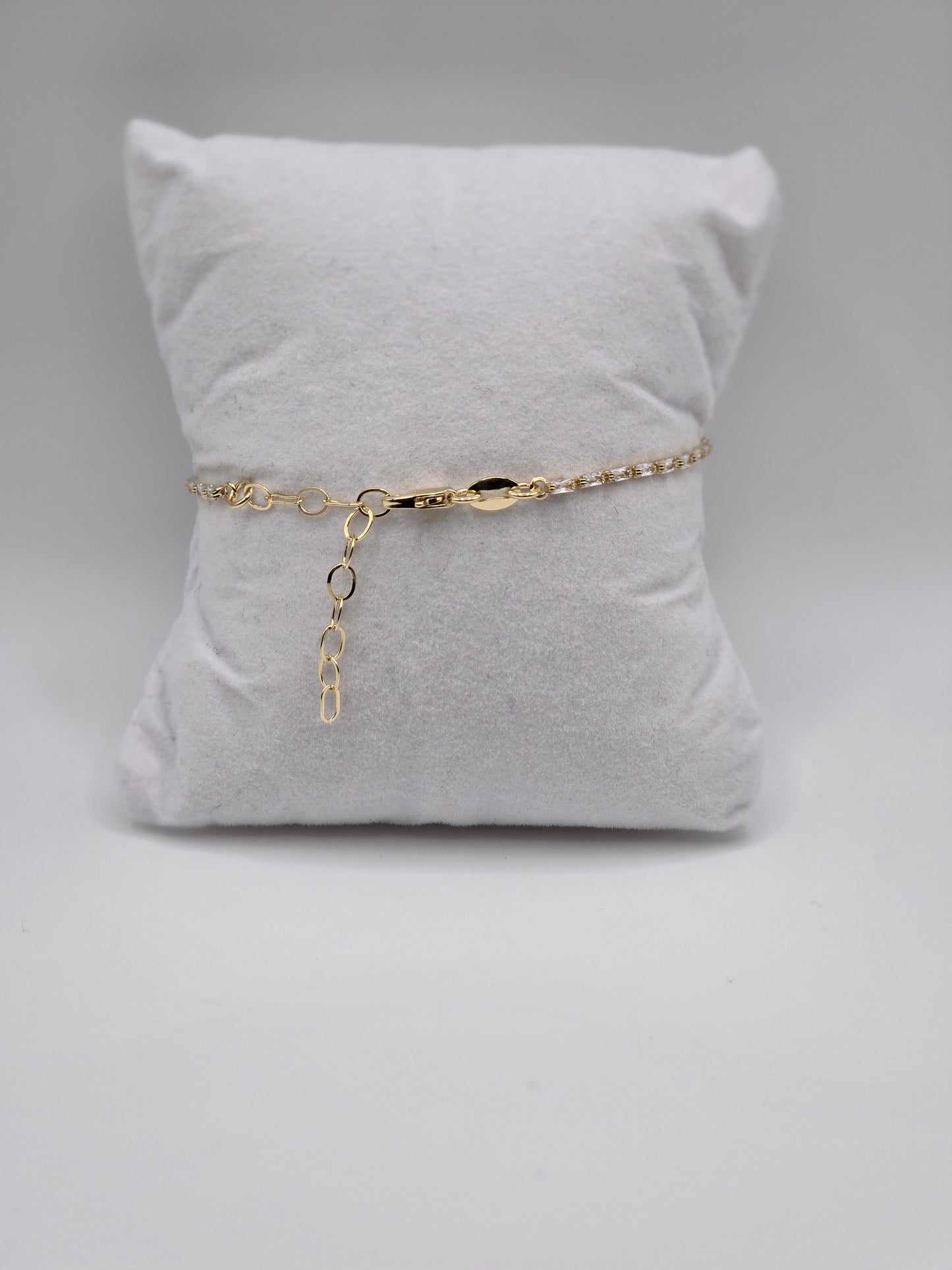 18k Gold Filled Baguette Bracelet