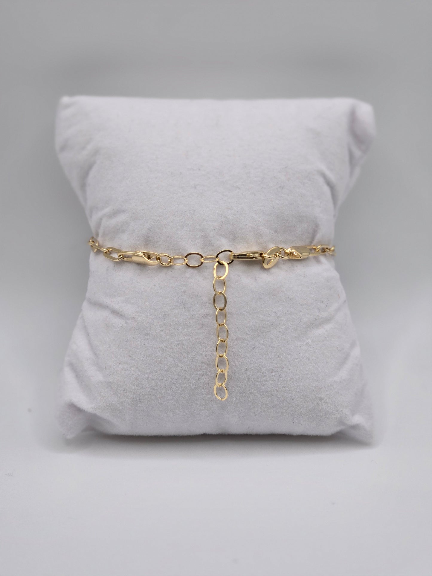 18k Gold Filled Paper Clip Bracelet